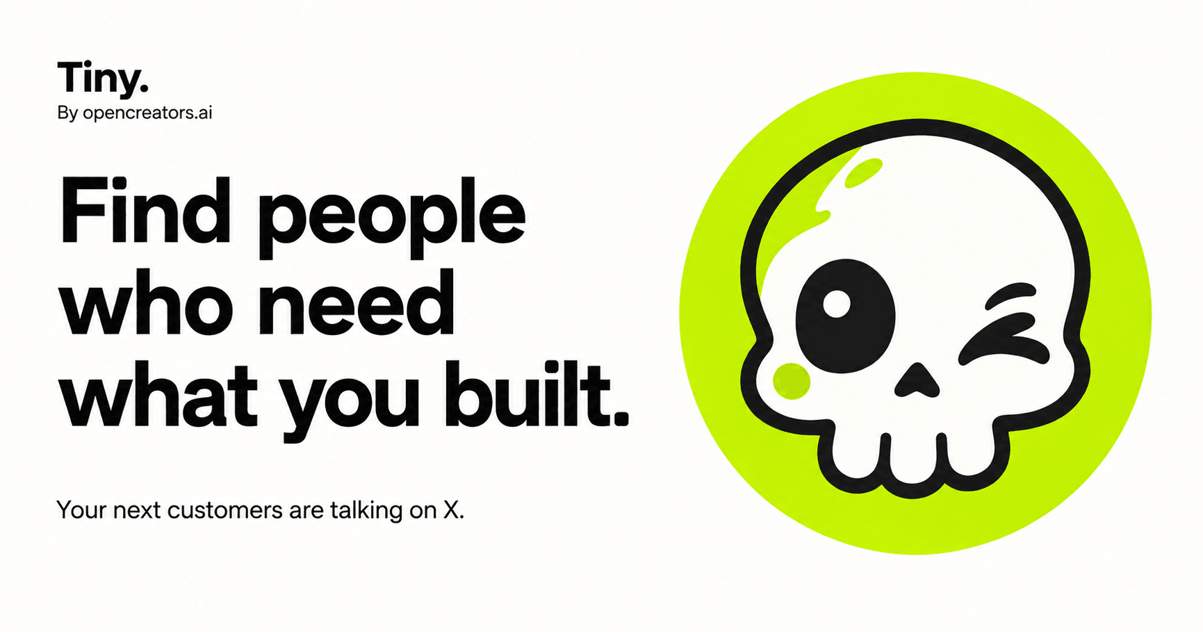 Someone is asking for what you built.